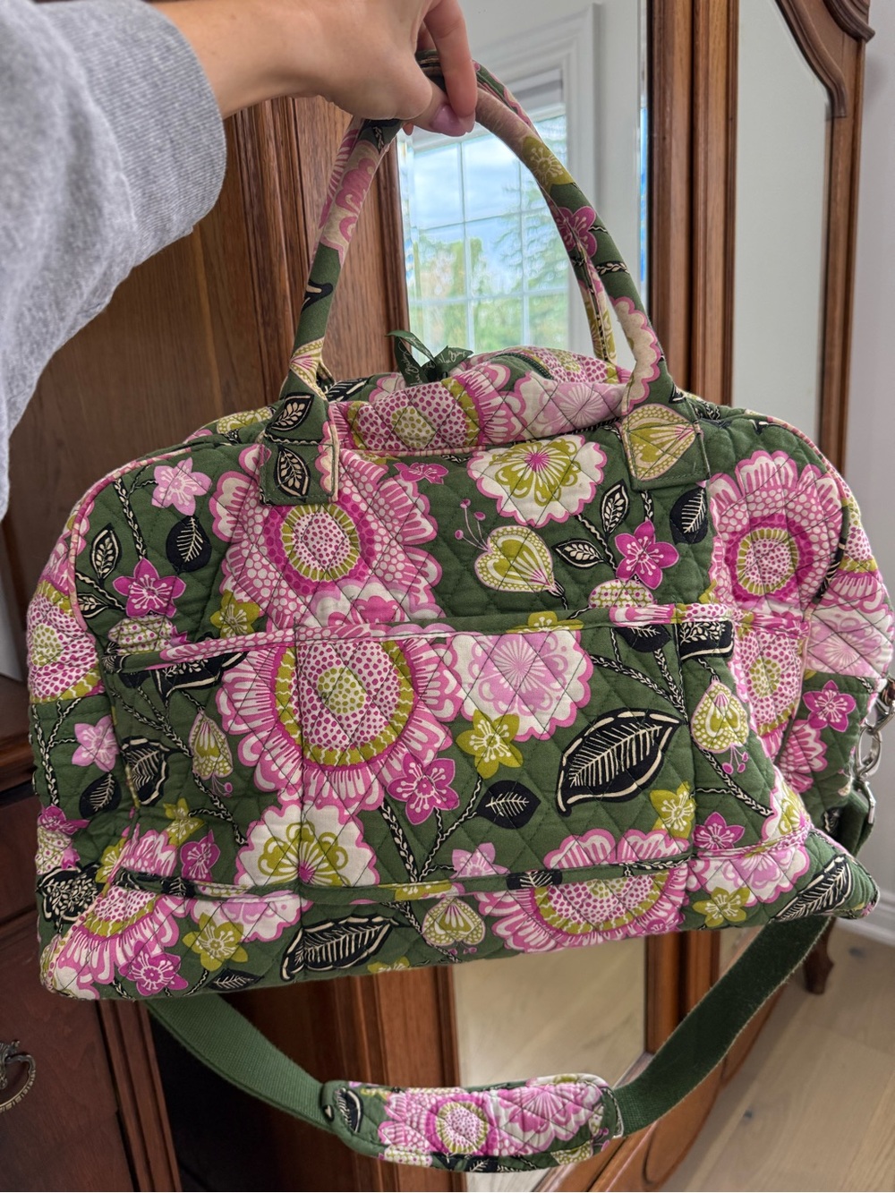 Vera Bradley quilted weekender